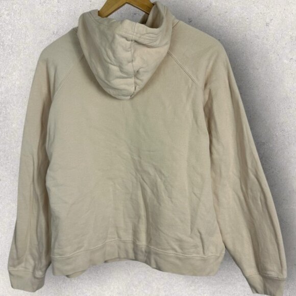 Sezane Lexi Sweatshirt Cream Hoodie Organic Cotton Size Medium French Minimalist - Picture 7 of 16